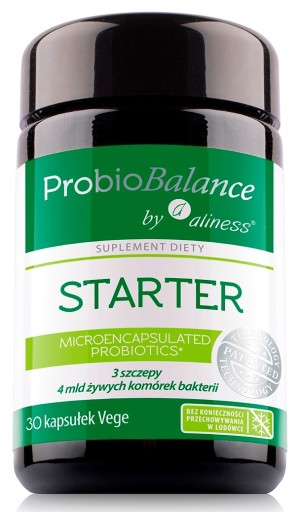 Innowacyjny Synbiotyk STARTER 4mld Probiotyki mikrokapsułkowane Aliness