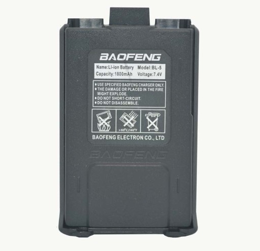 Bateria Baofeng UV5R Akumulator Li-ion 1800mAh 7,4