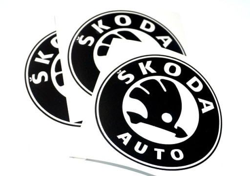 Naklejka SKODA ploter czarna