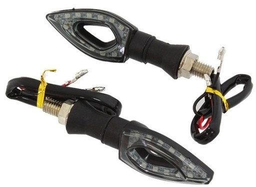 2x UNIWERSALNE KIERUNKOWSKAZY LED DO MOTOCYKLA M10