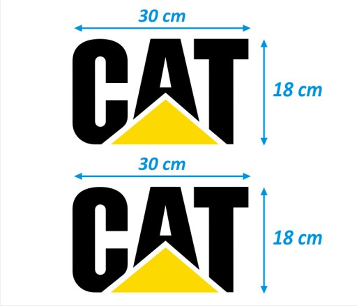 NAKLEJKI NAKLEJKA - CAT - 2 szt. - CZARNE