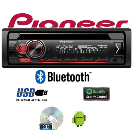 PIONEER DEH-S310BT RADIO USB BLUETOOTH MP3 FLAC