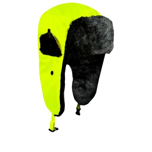 czapka zimowa odblaskowa uszanka r. 61 3XL