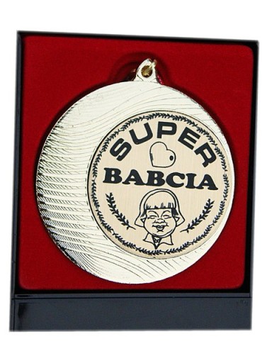 MEDAL SUPER BABCIA prezent dzień babci urodziny