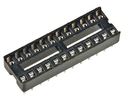 Podstawka zwykła 24pin DIL24 10szt 7,62mm (4489)