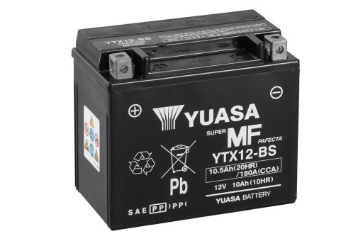 AKUMULATOR YUASA YTX12-BS 12V 10Ah