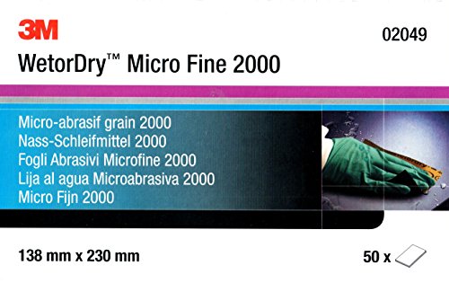 3M 02049 papier ścierny wodny micro fine P2000