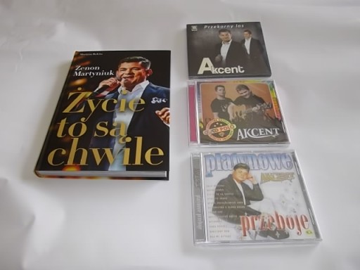 Akcent Zenon Martyniuk 3 CD + KSIĄŻKA MEGA ZESTAW