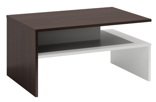 STOLIK KAWOWY ŁAWA OLA SALON WENGE BIAŁY 100x48x50