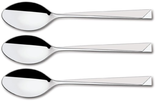 TRAMONTINA 3x Łyżka stołowa 20cm Stainless DALLAS