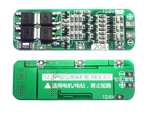 Ładowarka 3S 20A 12,6V BMS/PMS Li-ion ogniwa 18650