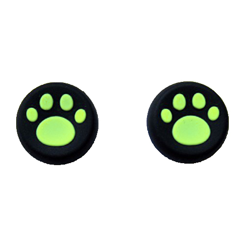2x Nakładki gumki silikonowe łapki pada XBOX ONE SERIES PS3 PS4 PS5 Zielone