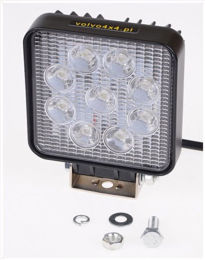 LAMPA ROBOCZA 9x LED SPOT 27W HALOGEN 12V/24V 4x4