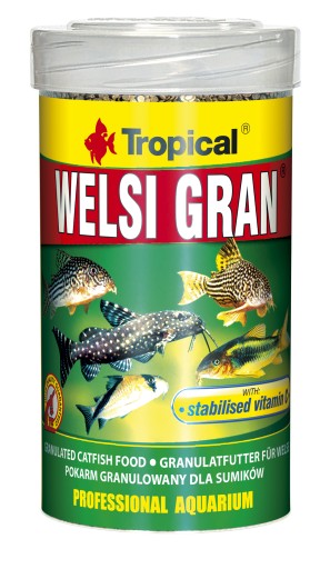 TROPICAL WELSI GRAN 250ml POKARM DLA KIRYSKÓW SUMIKÓW I INNYCH RYB DENNYCH