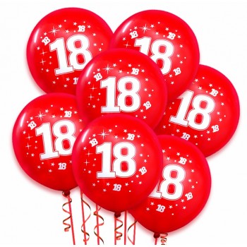 Balon balony 18 Urodziny 10 sztuk