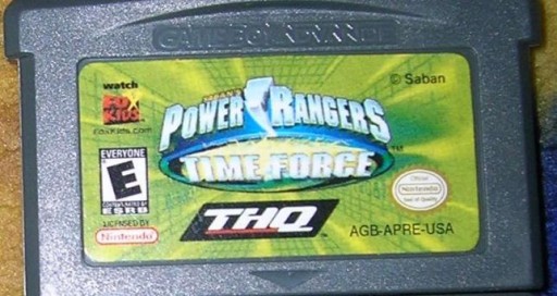 Gra na GBA Power Rangers Time Force z UK