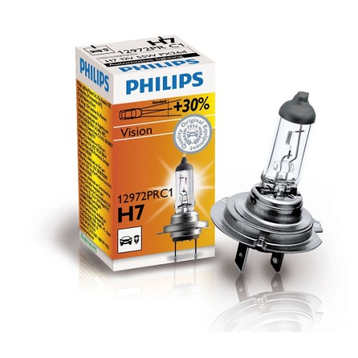 ŻARÓWKA PHILIPS H7 VISION PREMIUM +30% ŚWIATŁA