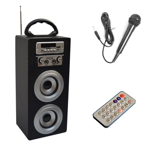 GŁOŚNIK BLUETOOTH MIKROFON KARAOKE ECHO PRZENOŚNY!