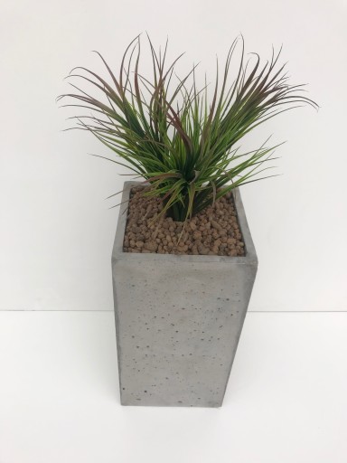 Donica betonowa Tower 30x30x50 Szary, impregnacja