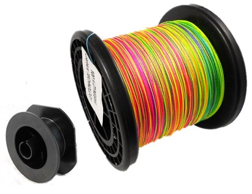 Plecionka MORSKA multicolor tęczowa kolor 0,24 mm