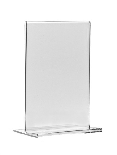 STOJAK NA MENU DWUSTRONNY A4 PION PIONOWY z PLEXI