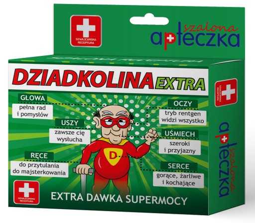 Tabletki DZIADKOLINA, Prezent na Mikołajki !!!