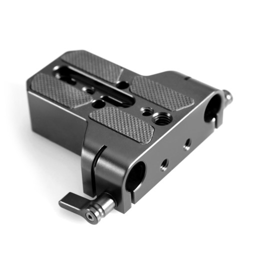 Smallrig bottom mount plate with dual 15mm rod clamp