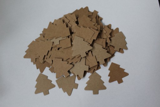 scrapki CHOINKI JODŁY EKO 3,5cm 50 szt. nr37