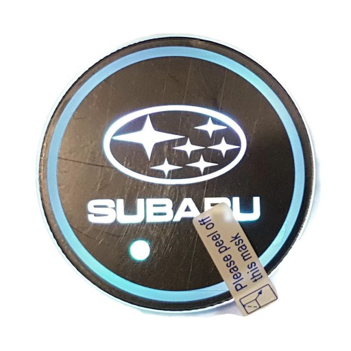 ŚWIATŁA LED LOGO PODKŁADKA SUBARU RZUTNIK KOLOR