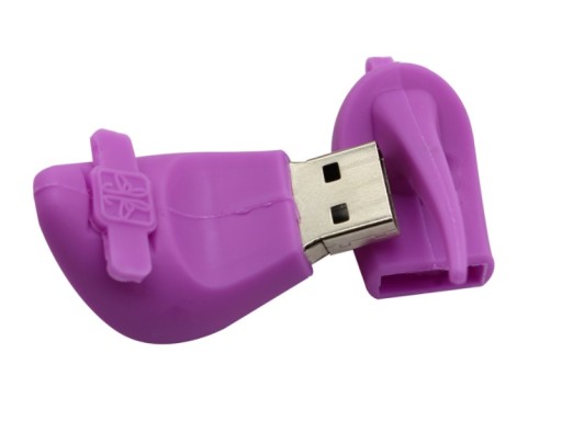 PENDRIVE USB 64 GB FIOLETEOWE SZPILKI PANTOFEL