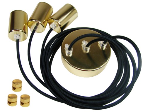 LAMPA WISZĄCA PAJĄK 3 SPIDER 3 SPINNE 3 ZŁOTA