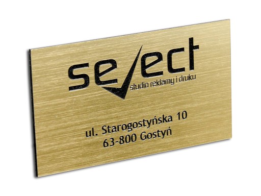 SZYLD TABLICZKA GRAWEROWANA REKLAMA 30x20cm