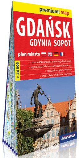 GDAŃSK GDYNIA SOPOT KARTONOWY PLAN MIASTA