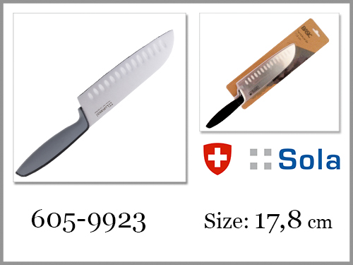 Nóż szwajcarski Santoku 17,8 cm Lunasol