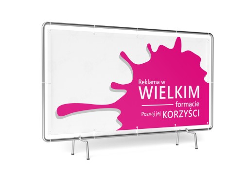 BANER REKLAMOWY 2x4m BANERY REKLAMOWE PROJEKT