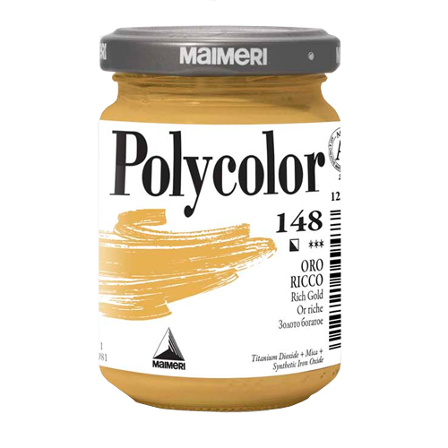 FARBA AKRYLOWA POLYCOLOR 140ML KOLORY METALICZNE