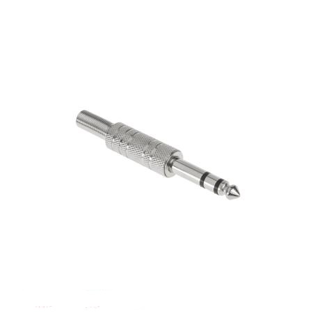 WTYK JACK 6,3mm STEREO METAL LUTOWANY