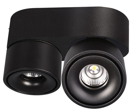 Spot Lampa Sufitowa LED Podwójna Ściemnialna 2x9W