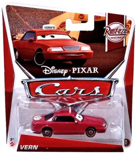 VERN Autko Disney Mattel Auta Cars 1:55 Samochodzik Taxi Taksówka