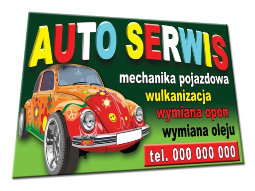 BANER REKLAMOWY 2x1m PROJEKT GRATIS folia ulotki