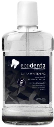 ECODENTA Płyn do płukania ust 500ML z czarnym węglem TERMIN WAZN.30.09.2024