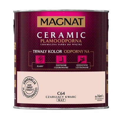 MAGNAT Ceramic farba ścian 5L C64 CZARUJĄCY KWARC