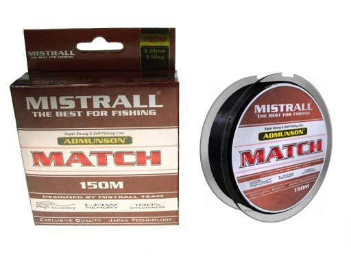 ŻYŁKA MISTRALL ADMUNSON MATCH 0,20 mm / 150m