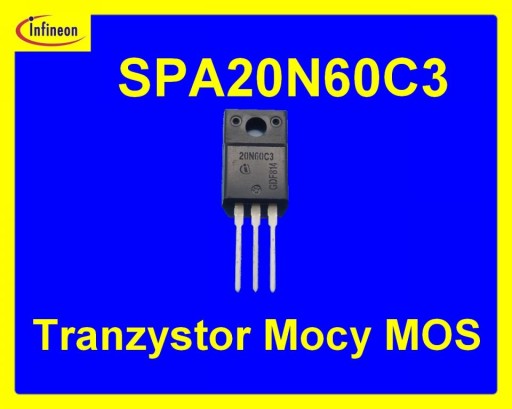 [1szt] SPA20N60C3 20A 650V N-MOSFET RDS=0.19R