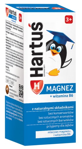 Hartuś magnez+wit B6 syrop dzieci od 3lat 120ml