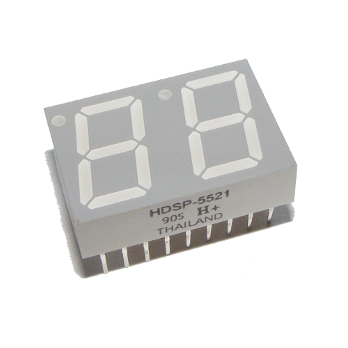 Wyświetlacz LED 7 seg 2 cyfry czerwony 0.56' AVAGO