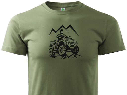 FORESTMAX T-SHIRT KHAKI NADRUK ATV QUAD OFF ROAD