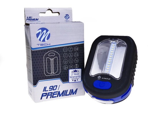 M-Tech IL90 Lampa warsztatowa latarka 12SMD+ 3FLUX
