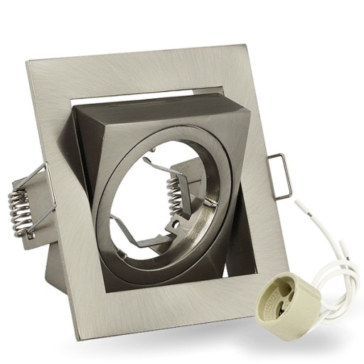 Oprawa oczko lampa uchylna kwadrat do LED GU10 K23