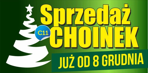 Baner Reklamowy - Choinki Sprzedaż 2x1m - REKLAMA